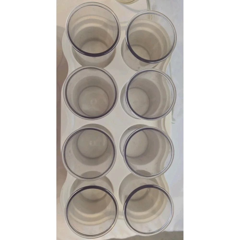 Donvier Cuisipro Electronic Yogurt Maker 8 jars electronic display 837418 READ
